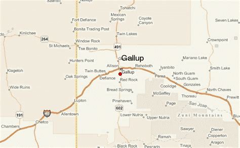 gallup nm weather map